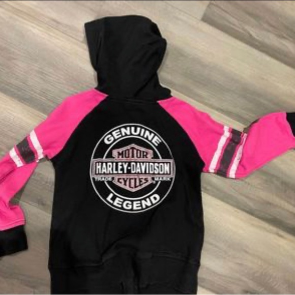 Girls Harley Davidson Zip Up, size 5 - Picture 2 of 2